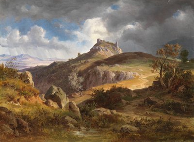 View of the Ruins of Canossa by Friedrich Preller the Younger